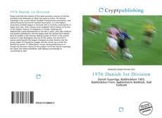 Buchcover von 1976 Danish 1st Division