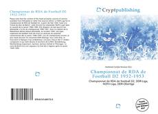 Buchcover von Championnat de RDA de Football D2 1952-1953