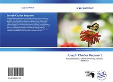 Capa do livro de Joseph Charles Bequaert 