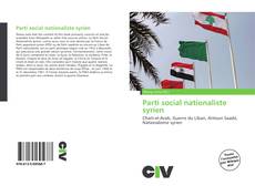 Portada del libro de Parti social nationaliste syrien