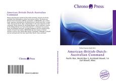 Portada del libro de American-British-Dutch-Australian Command