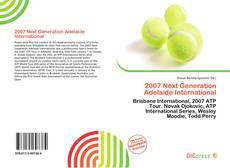 2007 Next Generation Adelaide International的封面