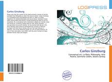 Capa do livro de Carlos Ginzburg 