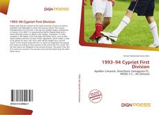 Bookcover of 1993–94 Cypriot First Division