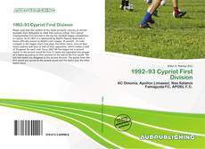 Buchcover von 1992–93 Cypriot First Division