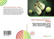 2007 If Stockholm Open – Singles的封面