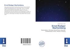 Bookcover of Ernst Rüdiger Starhemberg