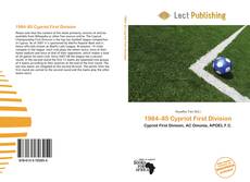 Capa do livro de 1984–85 Cypriot First Division 