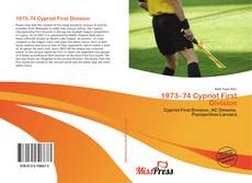 Buchcover von 1973–74 Cypriot First Division