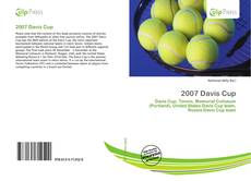 Bookcover of 2007 Davis Cup