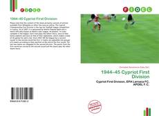 Portada del libro de 1944–45 Cypriot First Division