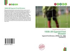 Portada del libro de 1938–39 Cypriot First Division