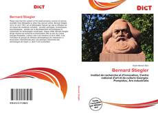 Couverture de Bernard Stiegler