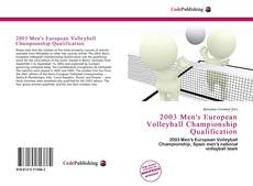 Copertina di 2003 Men's European Volleyball Championship Qualification