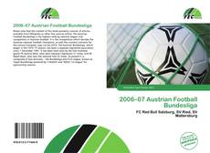 Buchcover von 2006–07 Austrian Football Bundesliga