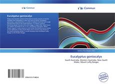 Eucalyptus goniocalyx kitap kapağı