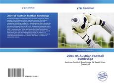 Capa do livro de 2004–05 Austrian Football Bundesliga 