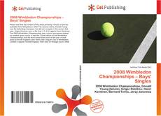 Capa do livro de 2008 Wimbledon Championships – Boys' Singles 