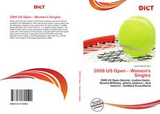 Bookcover of 2008 US Open – Women's Singles