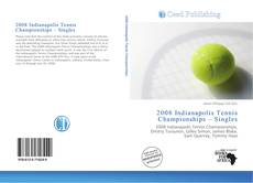 Bookcover of 2008 Indianapolis Tennis Championships – Singles