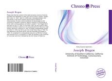 Portada del libro de Joseph Bogen