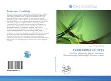 Portada del libro de Fundamental ontology