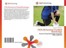 Capa do livro de 1979–80 Austrian Football Bundesliga 