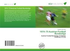 Bookcover of 1974–75 Austrian Football Bundesliga