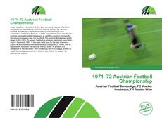 Buchcover von 1971–72 Austrian Football Championship