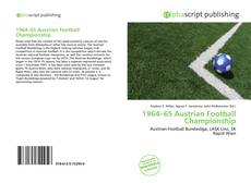 Bookcover of 1964–65 Austrian Football Championship