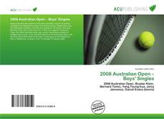 Bookcover of 2008 Australian Open – Boys' Singles