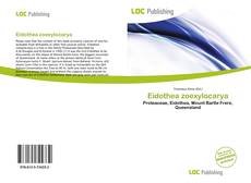 Couverture de Eidothea zoexylocarya