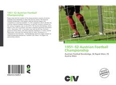 Portada del libro de 1951–52 Austrian Football Championship