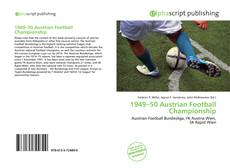 1949–50 Austrian Football Championship的封面