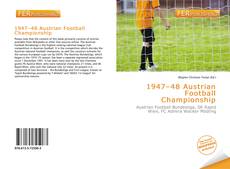 1947–48 Austrian Football Championship kitap kapağı