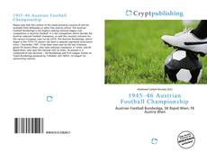 Buchcover von 1945–46 Austrian Football Championship