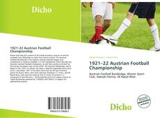 Copertina di 1921–22 Austrian Football Championship