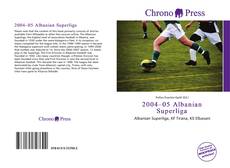 Portada del libro de 2004–05 Albanian Superliga