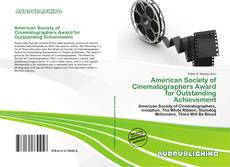 Copertina di American Society of Cinematographers Award for Outstanding Achievement