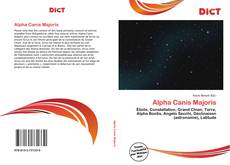 Alpha Canis Majoris的封面