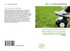 Bookcover of 1932 Albanian Superliga