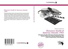 Bookcover of Directors Guild of America Awards 1985