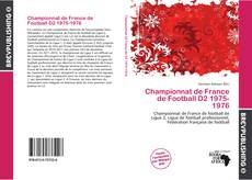 Championnat de France de Football D2 1975-1976 kitap kapağı