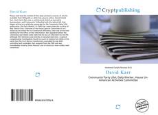 Bookcover of David Karr