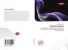 Bookcover of Culinary Name