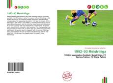 Portada del libro de 1992–93 Meistriliiga