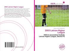 Capa do livro de 2003 Latvian Higher League 