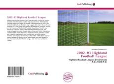 Copertina di 2002–03 Highland Football League