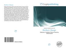 Buchcover von Herbert Haupt