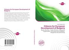 Bookcover of Citizens for European Development of Bulgaria